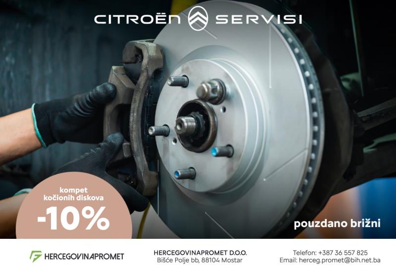 Citroen, Komplet kočionih diskova -10% - Zima je sve bliže, iz autokuće Hercegovinapromet sjajna ponuda stiže